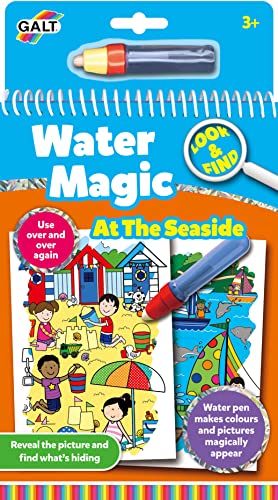 Galt Toys, Water Magic - Look and Find at The Seaside, Colouring Books for Children, Ages 3 Years Plus von Galt