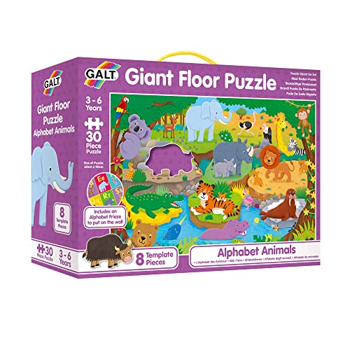 Galt Toys, Giant Floor Puzzle - Alphabet Animals, Floor Puzzles for Kids, Ages 3 Years Plus von Galt