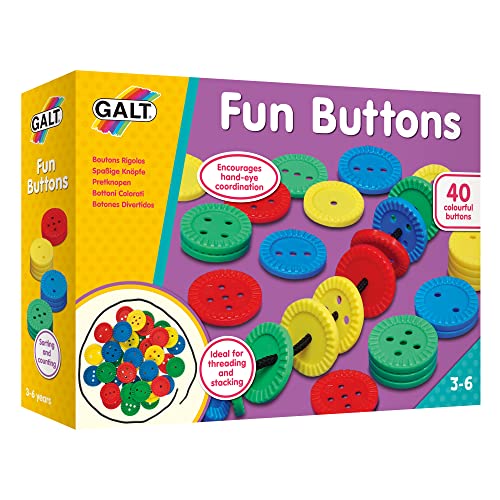 Galt Toys, Fun Buttons, Threading Toy, Ages 3 Years Plus von Galt