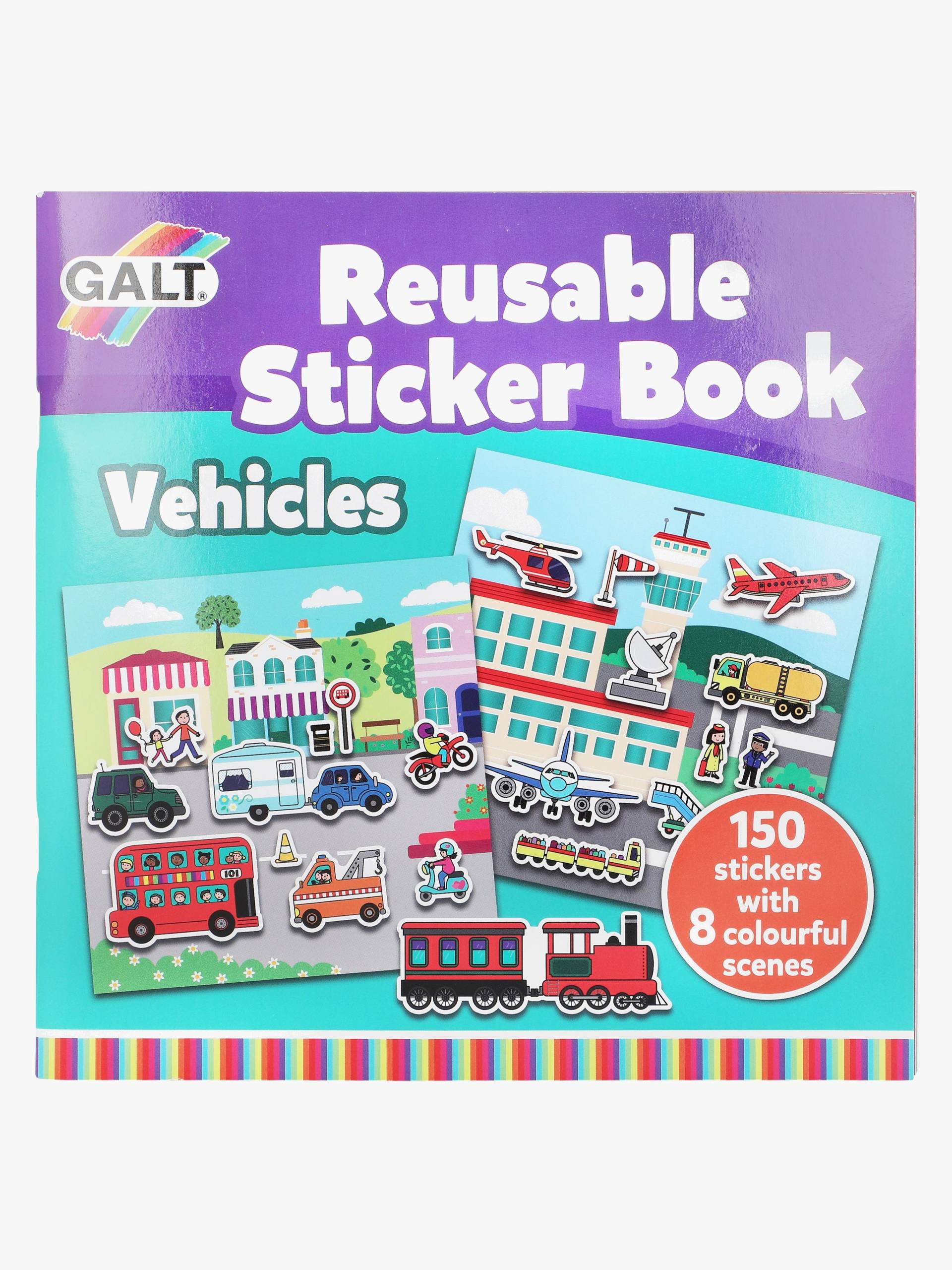 Galt Stickerbuch Wiederverwendbar Fahrzeug von Galt