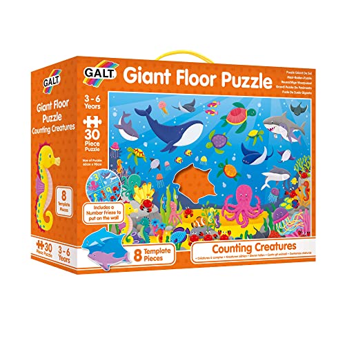 Galt Toys, Giant Floor Puzzle - Counting Creatures, Floor Puzzles for Kids, Ages 3 Years Plus von Galt
