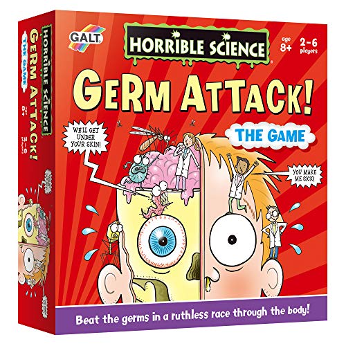 Galt Toys, Horrible Science - Germ Attack The Game, Science Board Game for Kids, Ages 8 Years Plus von Galt