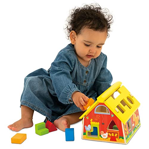 Galt Toys, Post and Play Barn, Wooden Shape Sorter, Developmental Toy, Ages 1 Years Plus von Galt