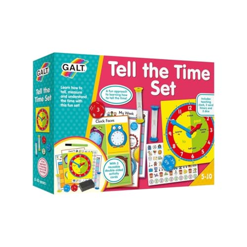 Galt Toys, Tell The Time Set, Learn to Tell The Time Clock, Ages 5 Years Plus von Galt