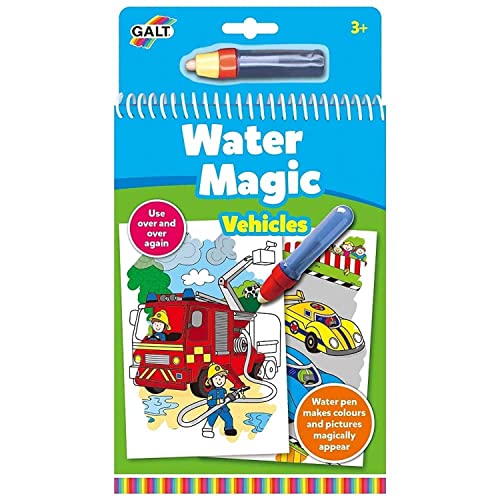 Galt Toys, Water Magic - Vehicles, Colouring Books for Children, Ages 3 Years Plus von Galt
