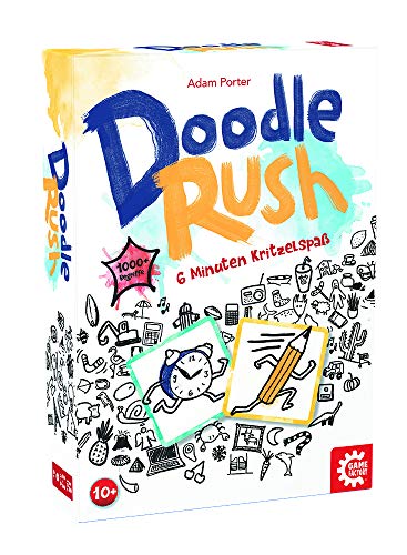 Game Factory 646225 Doodle Rush, Zeichenspiel, kreatives Partyspiel, Kritzelspaß für 3 bis 6 Spieler, ab 10 Jahren, Mehrfarbig von Game Factory