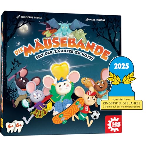 Game Factory 646058 Die Mäusebande, kooperatives Kinderspiel, Familienspiel, Merkspiel, Memospiel für Kinder ab 4 und 6 Jahren Game Factory 646058 Die Mäusebande, kooperatives Kinderspiel, Familienspiel, Merkspiel, Memospiel für Kinder ab 4 und 6 Jahren von Game Factory