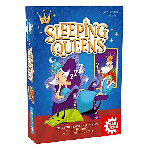 Game Factory 646168 Sleeping Queens, Familienspiel, Kartenspiel, ab 7 Jahren von Game Factory