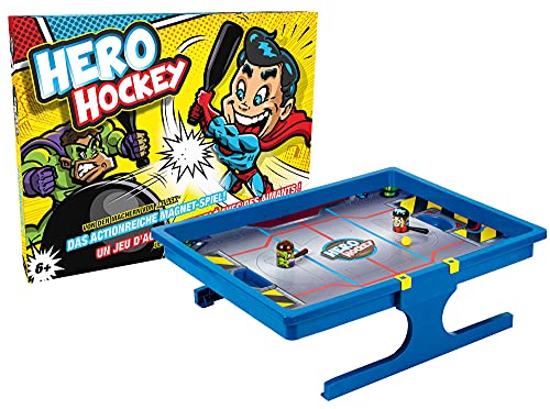 Game Factory 646281, Hero Hockey, das actionreiche Magnetspiel, Geschicklichkeitsspiel für 2 Spieler, ab 6 Jahren von Game Factory