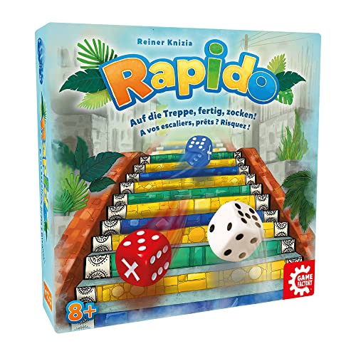 Game Factory 646291 Rapido, aufregendes Würfelspiel für alle Generationen, ab 8 Jahren Game Factory 646291 Rapido, aufregendes Würfelspiel für alle Generationen, ab 8 Jahren von Game Factory