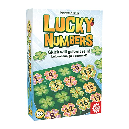 Game Factory 646307 Lucky Numbers, Legespiel für Erwachsene und Kinder ab 8 Jahren, Familienspiel, für 1-4 Spieler von Game Factory