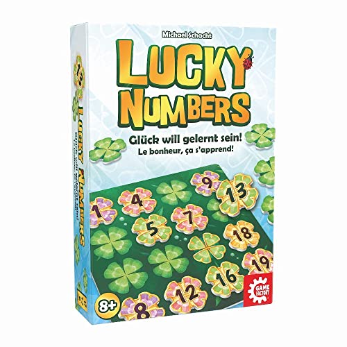 Game Factory 646307 Lucky Numbers, Legespiel für Erwachsene und Kinder ab 8 Jahren, Familienspiel, für 1-4 Spieler von Game Factory