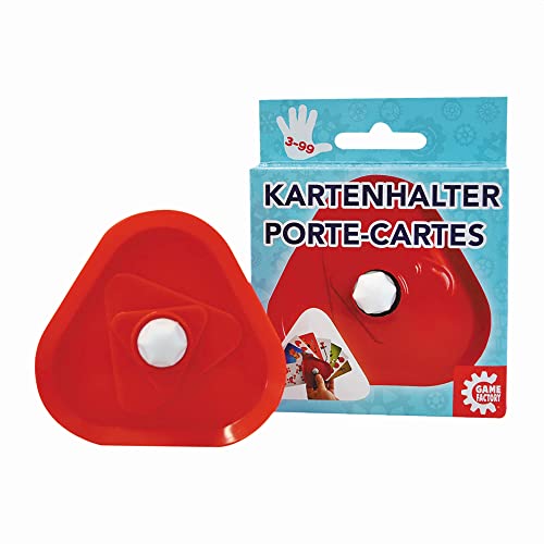 Game Factory Kartenhalter, sicherer Halt für Spielkarten, für Erwachsene und Kinder ab 3 Jahren, Rot Game Factory Kartenhalter, sicherer Halt für Spielkarten, für Erwachsene und Kinder ab 3 Jahren, Rot von Game Factory