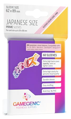 Gamegenic, Prime Japanese Sized Sleeves Purple, Sleeve Color Code: Pink Gamegenic, Prime Japanese Sized Sleeves Purple, Sleeve Color Code: Pink von Gamegenic
