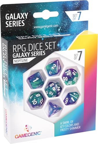 Gamegenic, Galaxy Series - Neptune - RPG Dice Set von Gamegenic