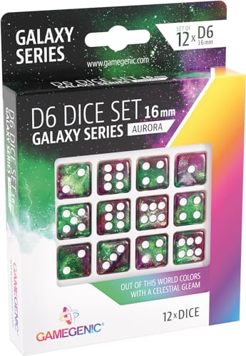 Gamegenic , Galaxy Series - Neptune - D6 Dice Set 12 mm von Gamegenic