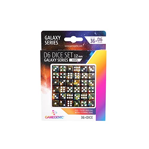 Gamegenic, Galaxy Series - Mars - D6 Dice Set 12 mm von Asmodee