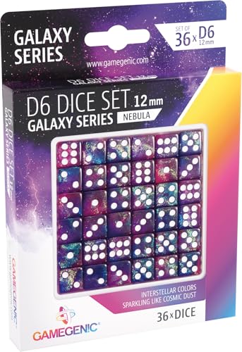 Gamegenic , Galaxy Series - Nebula - D6 Dice Set 12 mm von Gamegenic