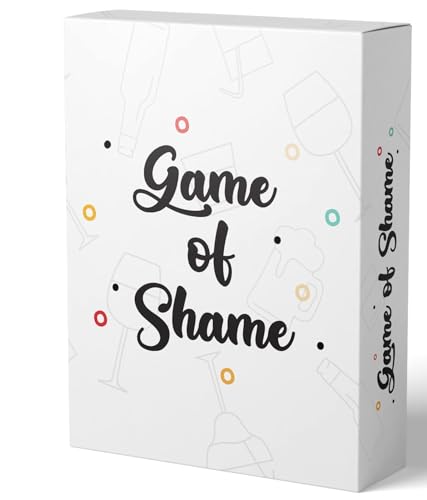 Game of Shame® - Das Trinkspiel, das Eure Geheimnisse enthüllt - Partyspiel - für Erwachsene - Saufspiel - Kartenspiel - Wahrheit oder Pflicht - Wer würde eher von Game of Shame