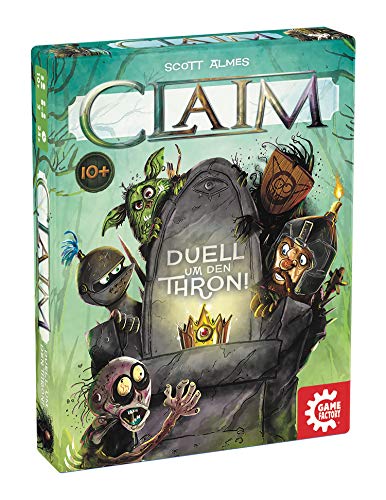 Game Factory 646222 Claim, Das Duell um den Thron, Kartenspiel, Stichspiel, für 2 Spieler von Game Factory