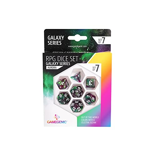 Gamegenic, Galaxy Series - Aurora - RPG Dice Set von Game Genic