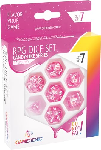 Gamegenic, Candy-like Series - Rasberry - RPG Dice Set von Gamegenic