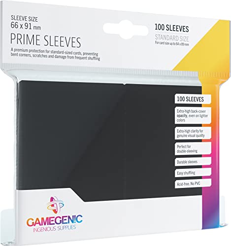 Gamegenic, PRIME Sleeves Black, Sleeve color code: Gray von Gamegenic