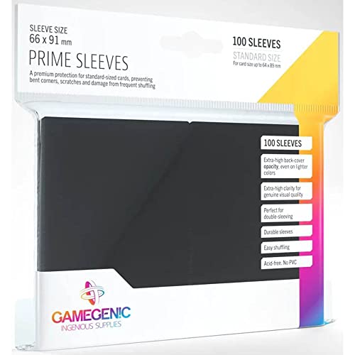 Gamegenic, Prime Sleeves Black, Sleeve Color Code: Gray von Gamegenic