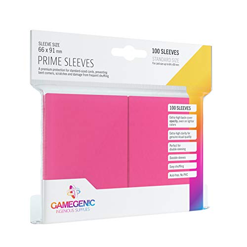 Gamegenic, PRIME Sleeves Pink, Sleeve color code: Gray von Gamegenic