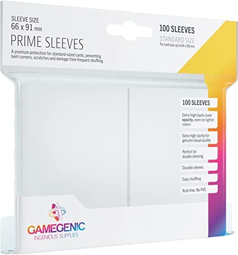 Gamegenic, PRIME Sleeves White, Sleeve color code: Gray von Gamegenic