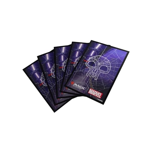 Gamegenic, Magic: The Gathering – Marvel's Spider-Man Premium Art Sleeves – Spider-Man Swamp, 105 Sleeves pro Packung von Gamegenic