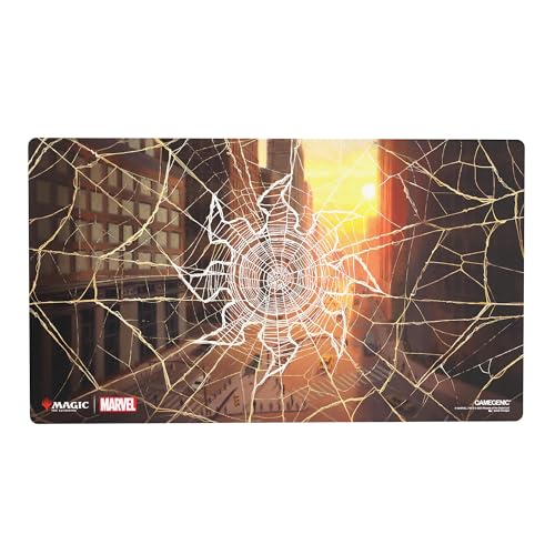 Gamegenic, Magic: The Gathering – Marvel's Spider-Man Shiny Playmat – Spider-Man Plains, 2 mm Dicke Spielmatte von Gamegenic