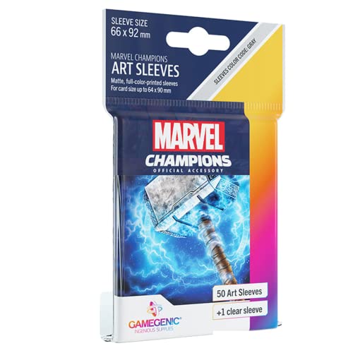 Gamegenic, Marvel Champions Sleeves - Thor, Sleeve Color Code: Gray von Gamegenic