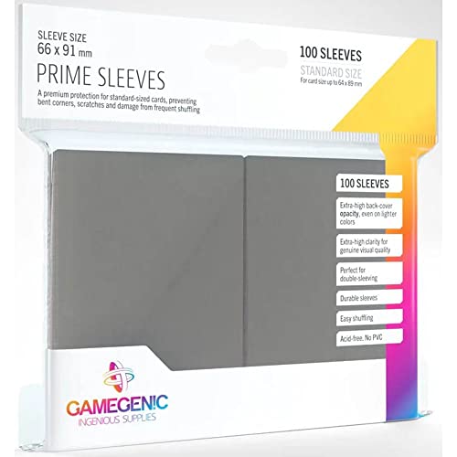 Gamegenic, Prime Sleeves Gray, Sleeve Color Code: Gray von Gamegenic