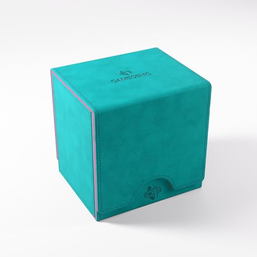 Gamegenic, Sidekick PRO 100+ XL - EXCLUSIVE LINE Teal/Pink, bis zu 100 doppelt gesleevte Karten, Farbe: TÜRKIS/PINK von Gamegenic