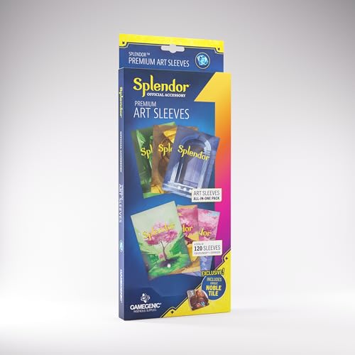 Gamegenic, Splendor Art Sleeves, 120 Hüllen pro Packung, genug für alle Karten von Splendor von Gamegenic