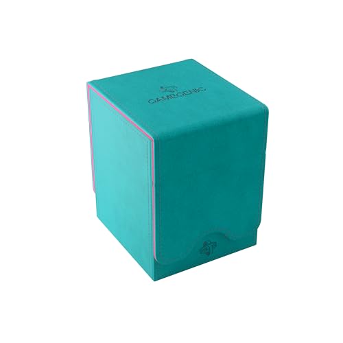 Gamegenic, Squire 100+ XL - Exclusive LINE Teal/Pink, bis zu 100 doppelt gesleevte Karten, Farbe: TÜRKIS/PINK von Gamegenic