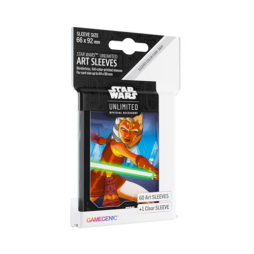 Gamegenic, Star Wars: Unlimited Art Sleeves – Ahsoka Tano, Sleeve Color Code: Gray von Gamegenic