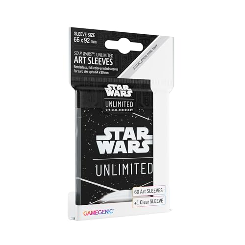 Gamegenic, Star Wars: Unlimited Art Sleeves –Card Back White, Sleeve Color Code: Gray von Gamegenic