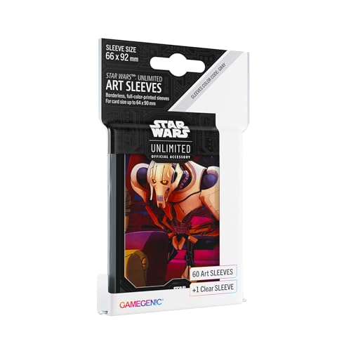 Gamegenic, Star Wars: Unlimited Art Sleeves –General Grievous, Sleeve Color Code: Gray von Gamegenic