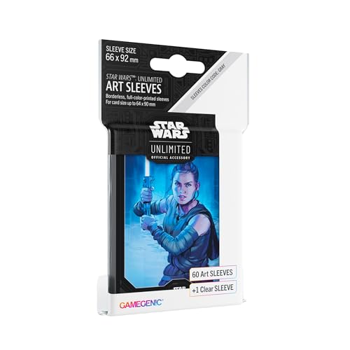Gamegenic, Star Wars: Unlimited Art Sleeves – Rey, Sleeve Color Code: Gray von Gamegenic