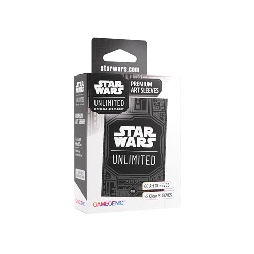 Gamegenic, Star Wars: Unlimited Premium Art Sleeve – Unlimited Pattern, 60 Art Sleeves + 2 durchsichtige Sleeves, Sleeve Color Code: Gray Gamegenic, Star Wars: Unlimited Premium Art Sleeve – Unlimited Pattern, 60 Art Sleeves + 2 durchsichtige Sleeves, Sleeve Color Code: Gray von Gamegenic