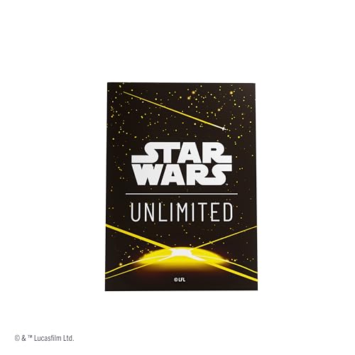 Gamegenic, Star Wars: Unlimited Premium Art Sleeves - Card Back Yellow, Sleeve Color Code: Gray Gamegenic, Star Wars: Unlimited Premium Art Sleeves - Card Back Yellow, Sleeve Color Code: Gray von Gamegenic