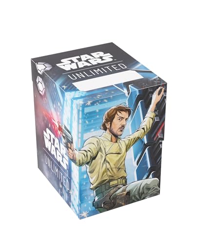 Gamegenic, Star Wars: Unlimited Soft Crate – Cassian Andor/Dedra Meero, fasst 60 doppelt gesleevte Karten, inklusive Token Box von Gamegenic