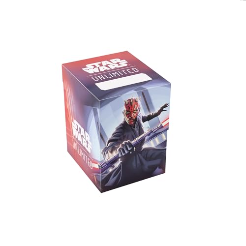 Gamegenic, Star Wars: Unlimited Soft Crate – Darth Maul, fasst 60 doppelt gesleevte Karten, inklusive Token Box von Gamegenic