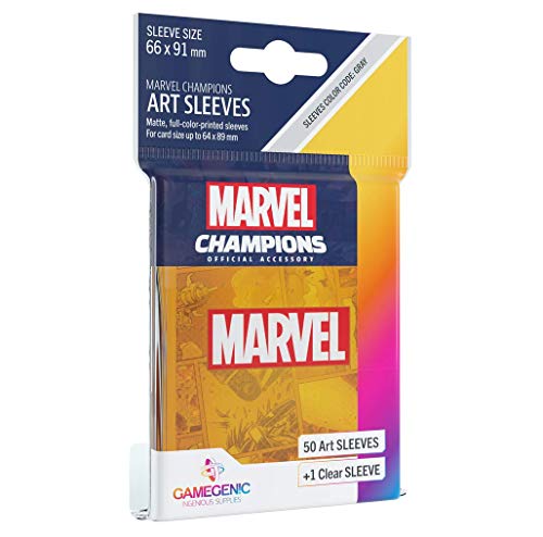 Gamegenic, MARVEL CHAMPIONS sleeves - Marvel Orange, Sleeve color code: Gray von Fantasy Flight Games