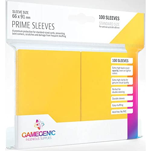 Gamegenic, PRIME Sleeves Yellow, Sleeve color code: Gray von Gamegenic