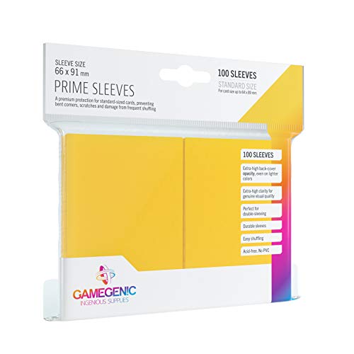 Gamegenic, PRIME Sleeves Yellow, Sleeve color code: Gray von Gamegenic