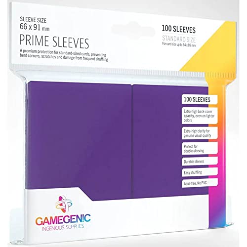 Gamegenic, Prime Sleeves Purple, Sleeve Color Code: Gray von Gamegenic