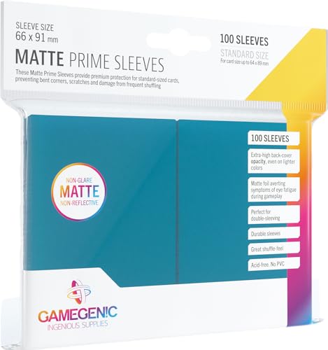 Gamegenic, Matte Prime Sleeves Blue, Sleeve Color Code: Gray von Gamegenic